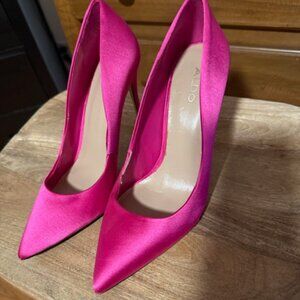 Aldo Hot Pink Satin Pump